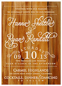 "Charm Heart" Wedding Invitations